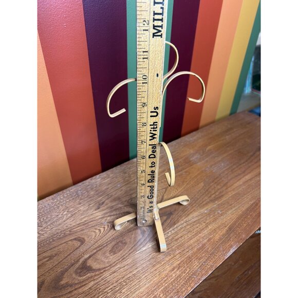 Vintage metal MCM mid century modern mug tree - Picture 2 of 4